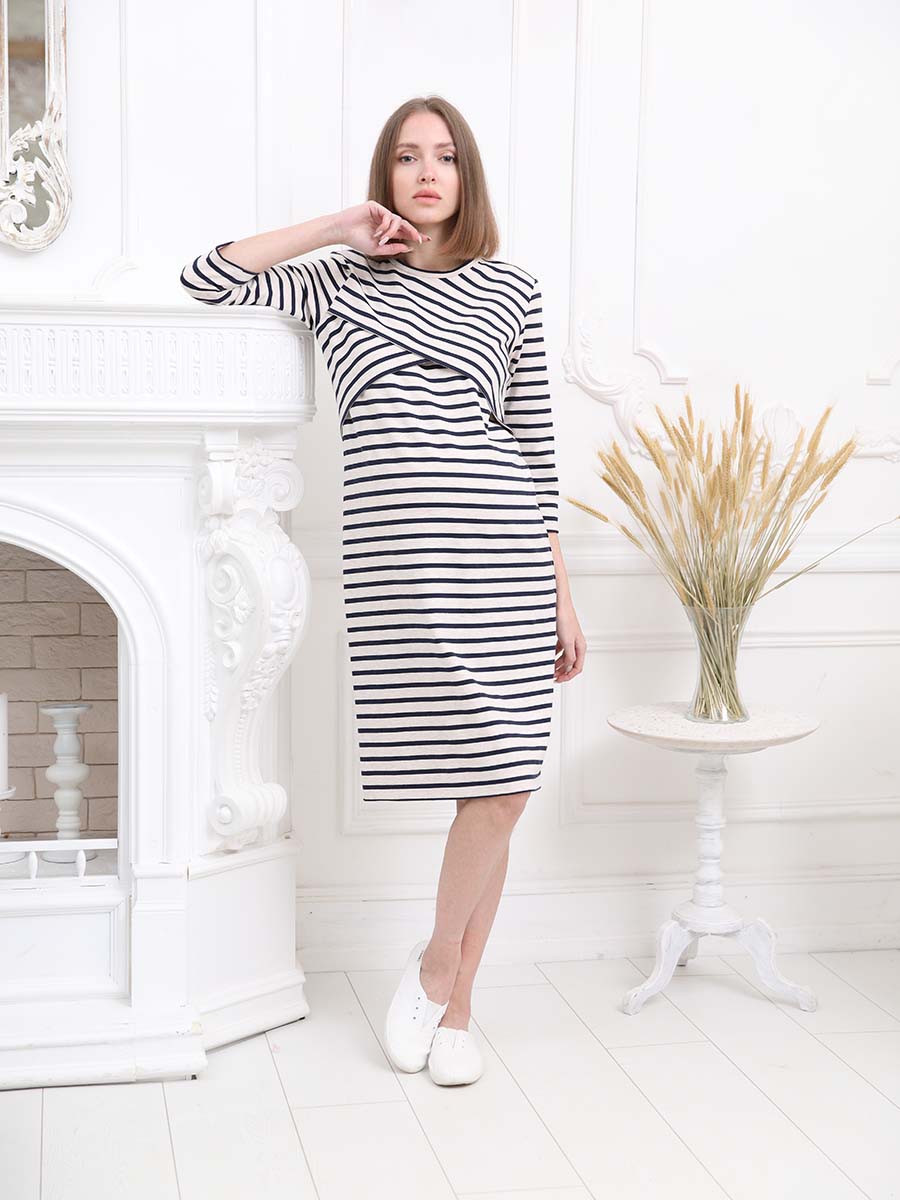  бежевый/синий