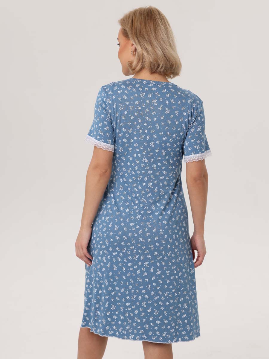  голубой/белый