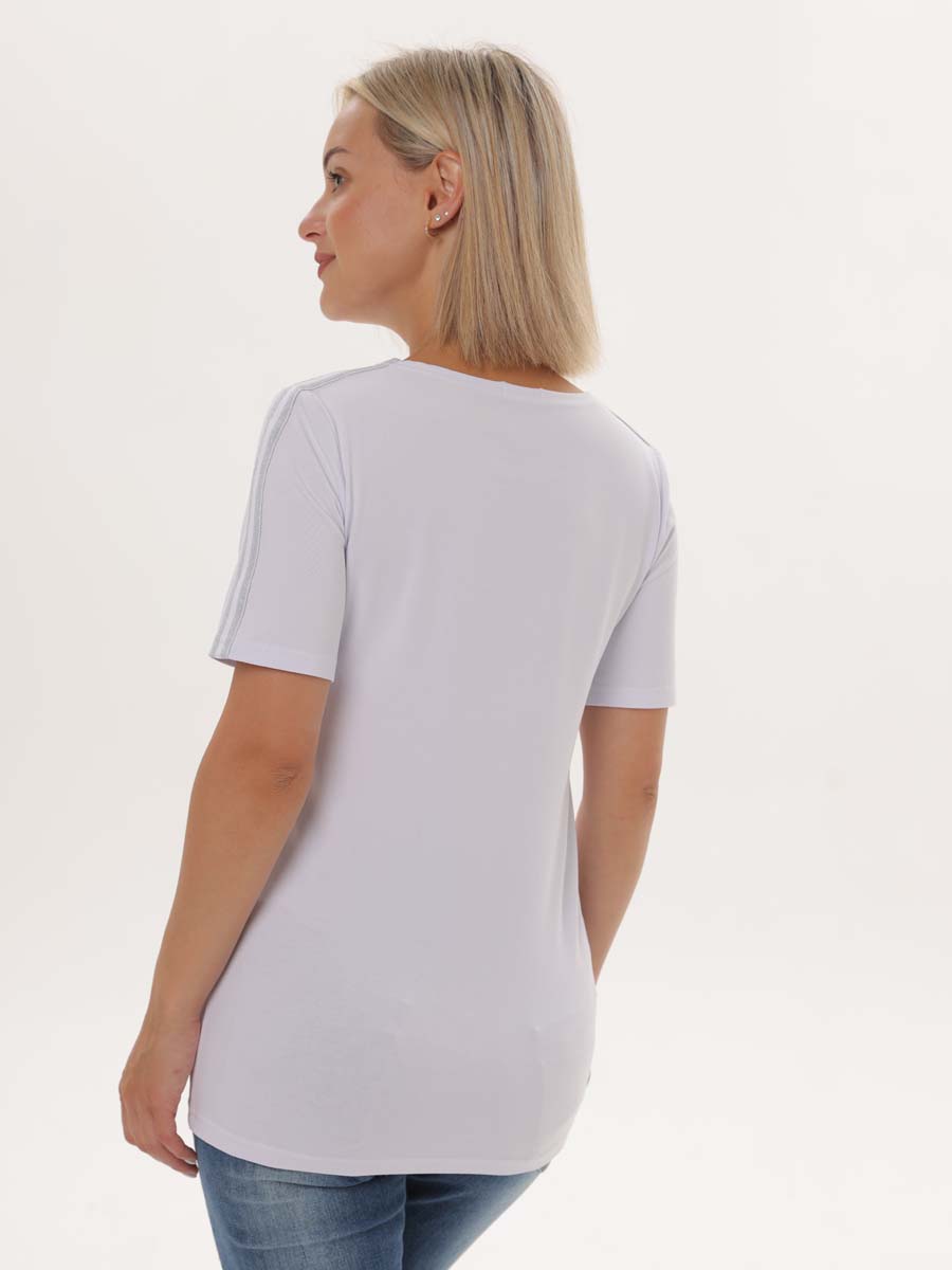 Футболка женская для беременных и кормления 55802 белый