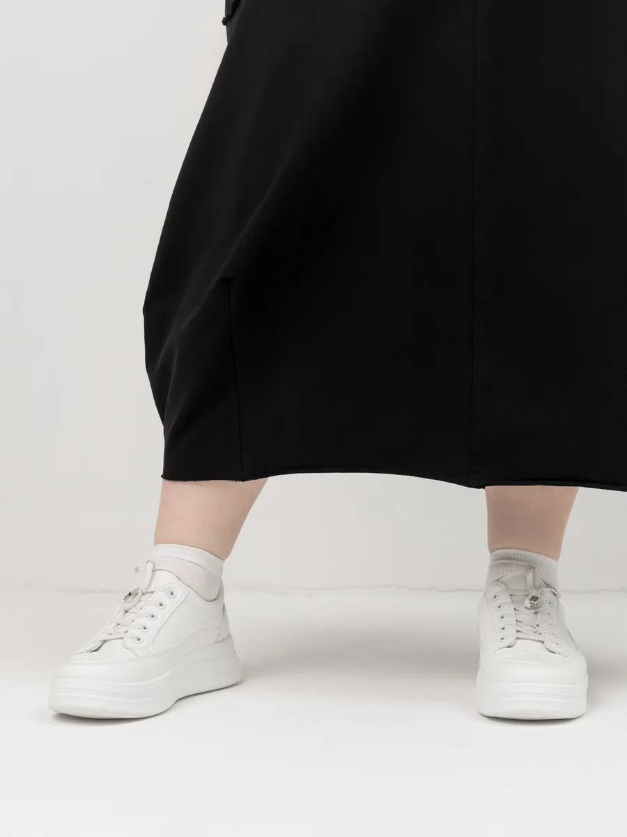 Платье для беременных длинное повседневное в офис plus size черный