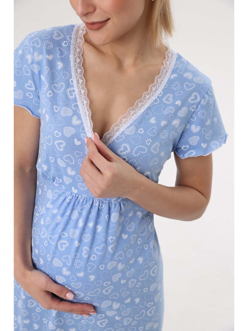  голубой/белый