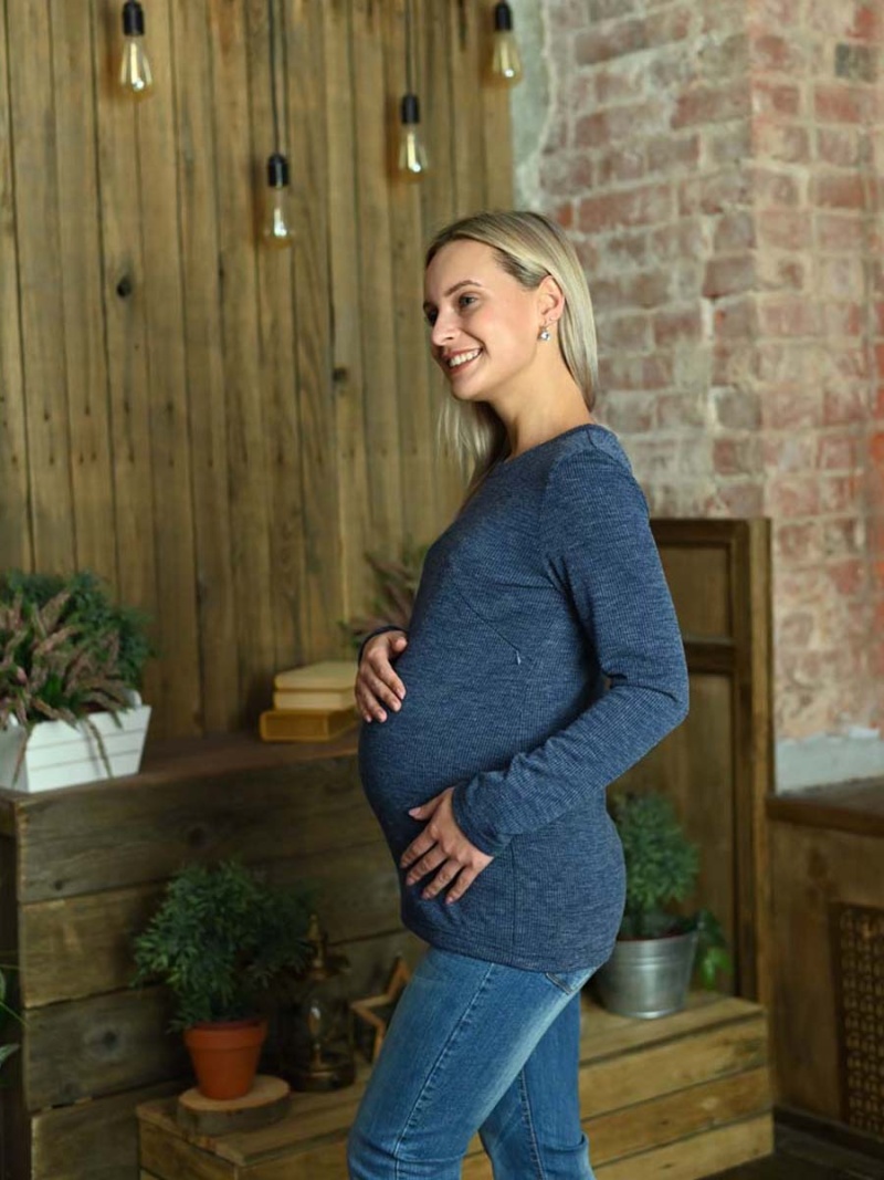  синий меланж