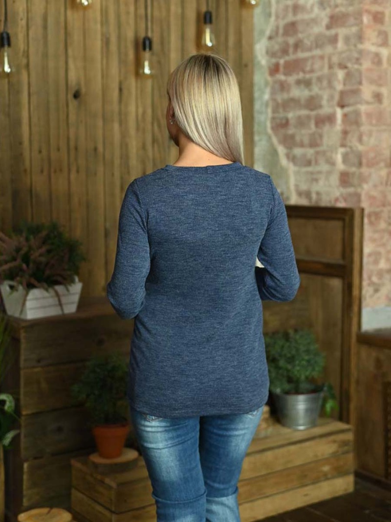  синий меланж