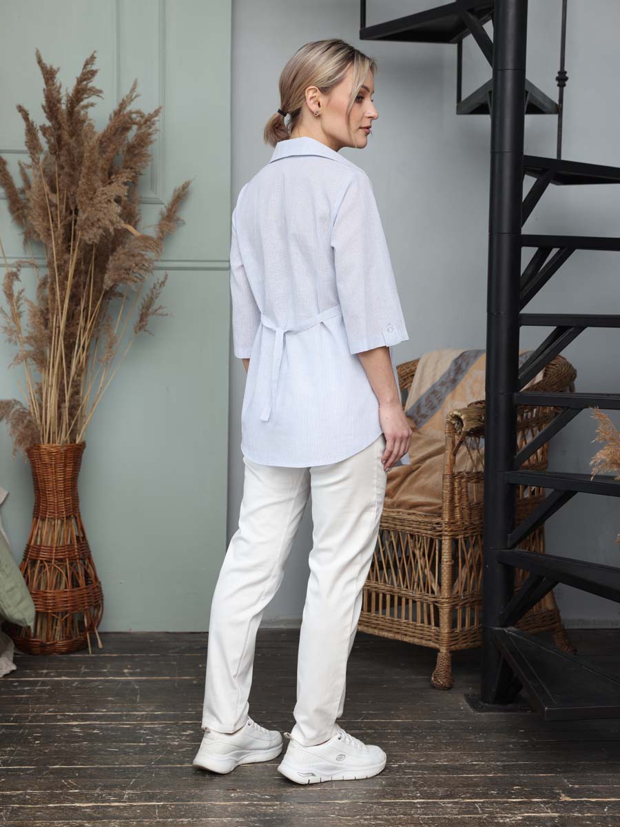  белый/голубой