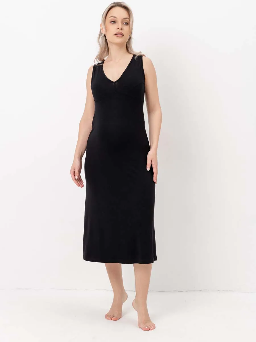 Ночная сорочка для беременных черный