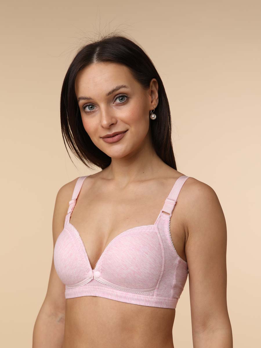  розовый меланж