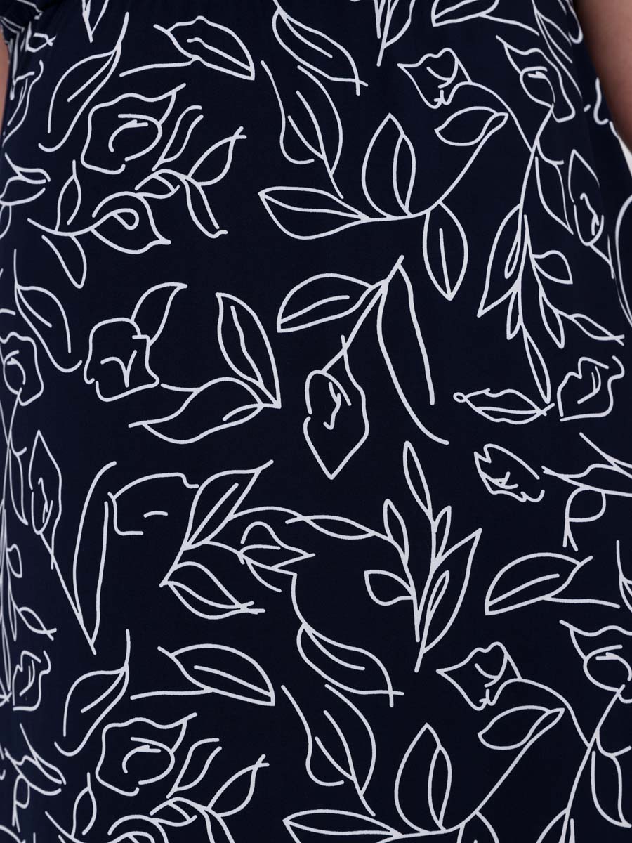 Платье летнее женское 60909 большие размеры синий