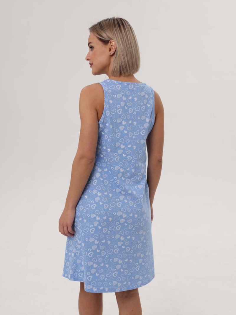  голубой/белый