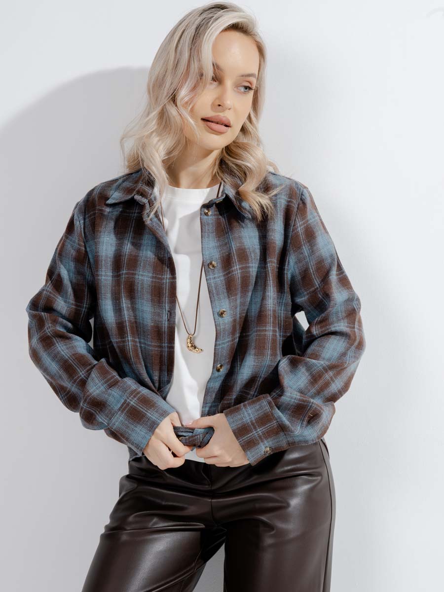  коричневый/аквамариновый