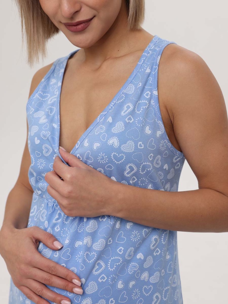  голубой/белый