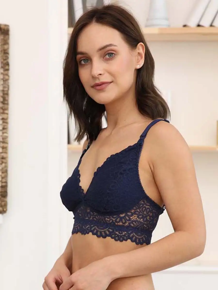 Бюстгальтер 34802 для беременных и кормящих синий