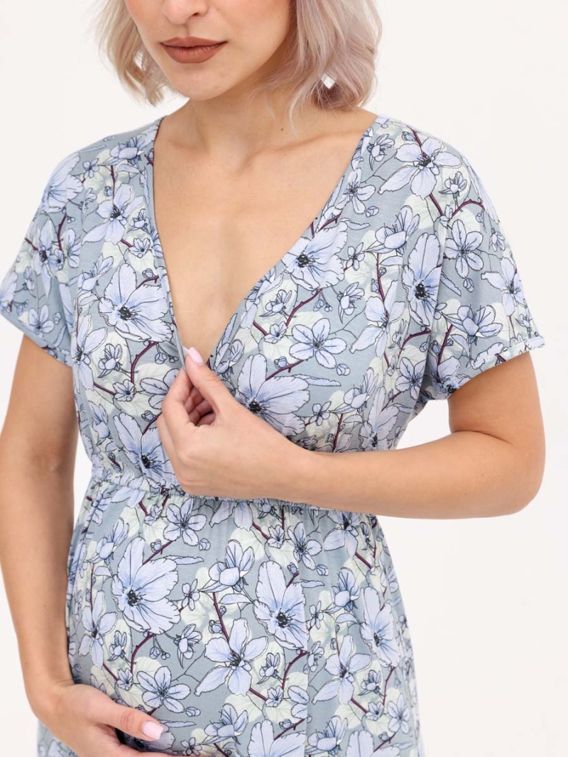  серый/голубой