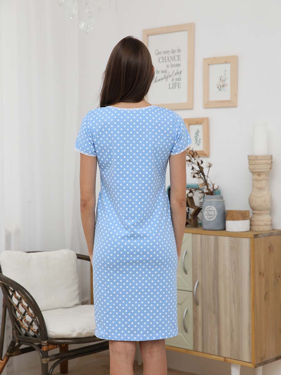  голубой/белый