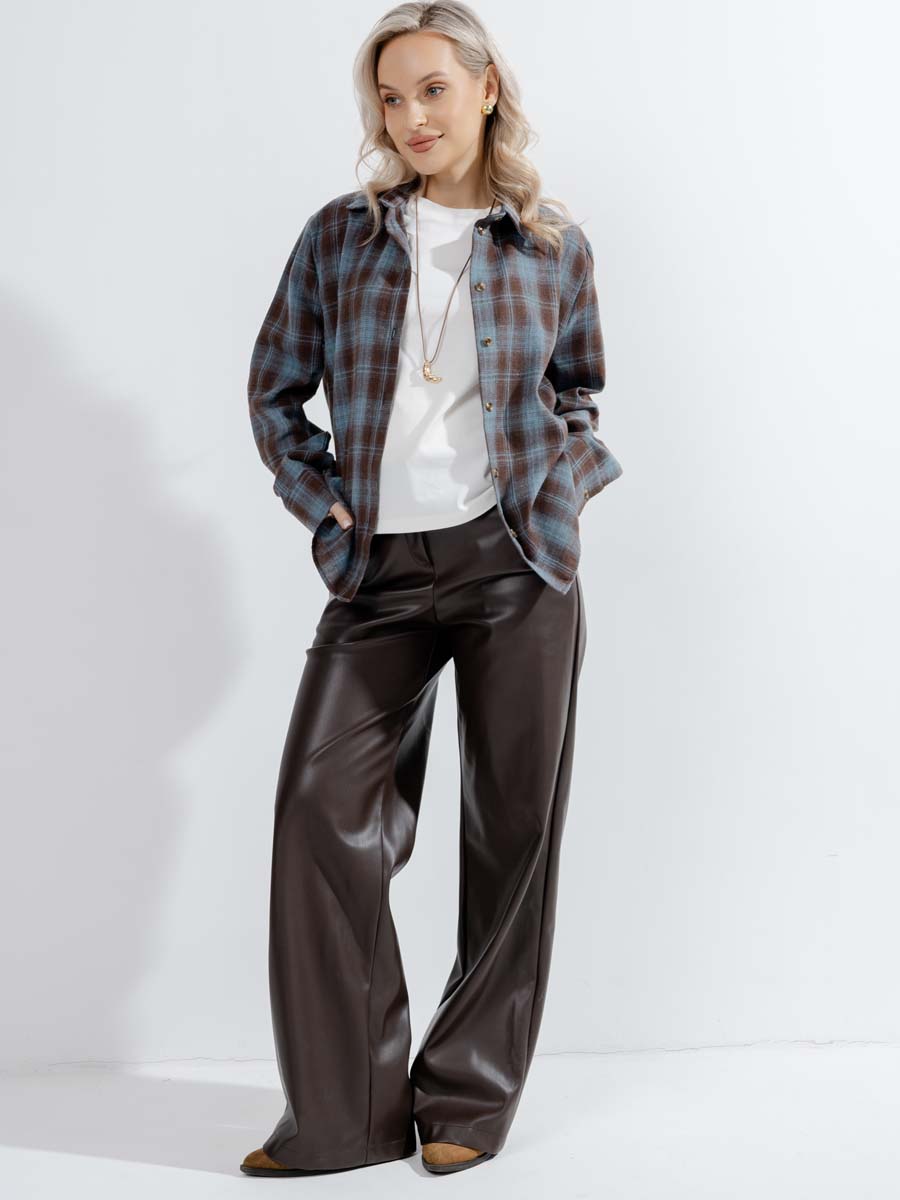  коричневый/аквамариновый