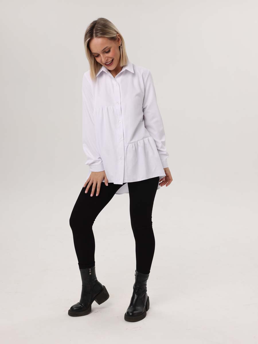 Леггинсы утепленные для беременных 66711 с мехом черный