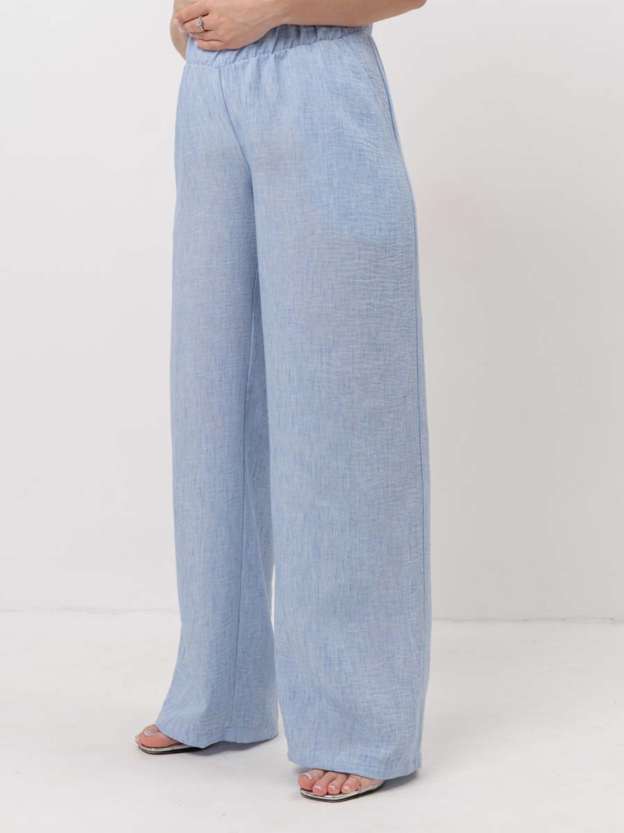 Костюм летний для беременных и кормящих туника брюки голубой