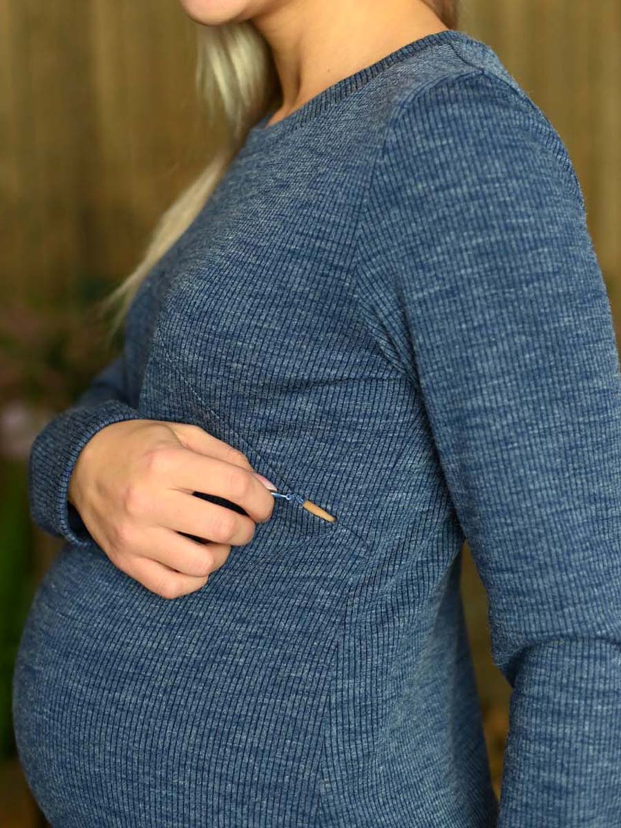  синий меланж