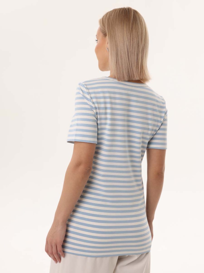  молочный/голубой