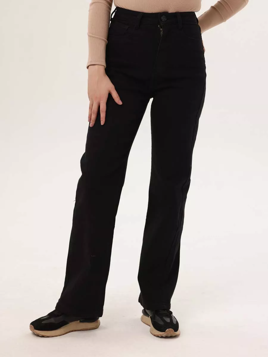 Джинсы женские прямые 01212 черный