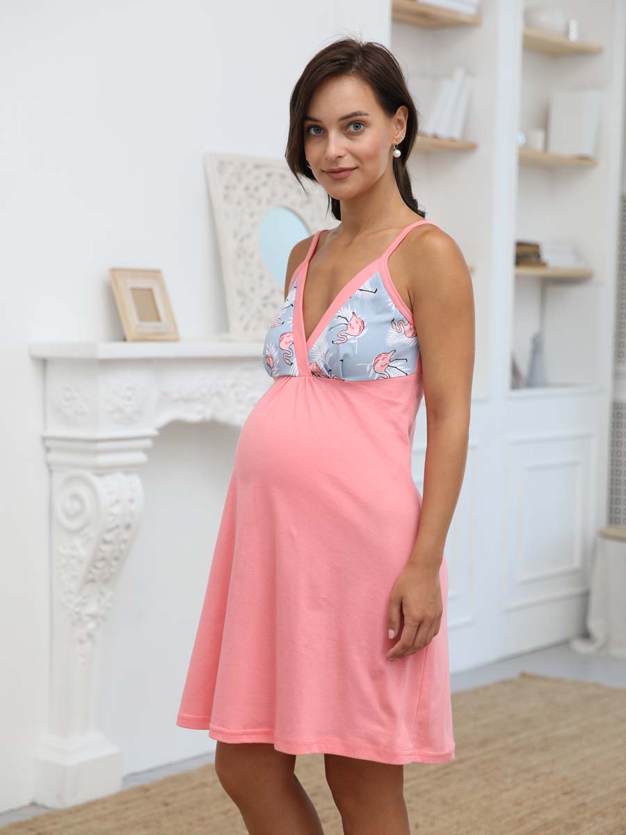  серый/коралловый