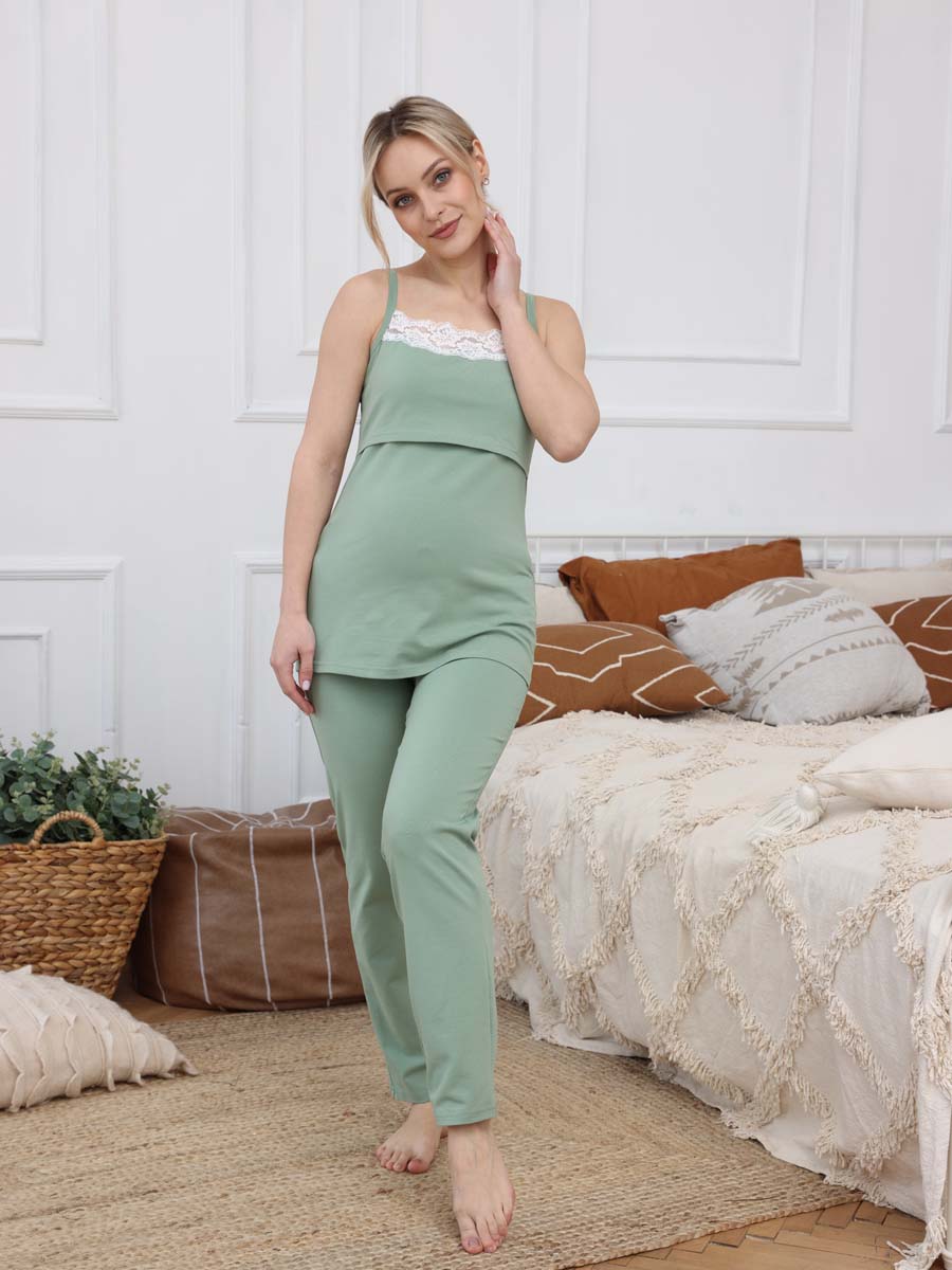  зеленый/молочный