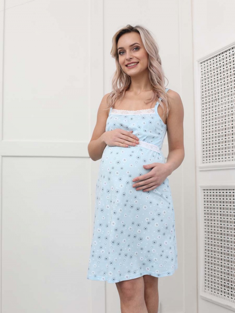  голубой/белый