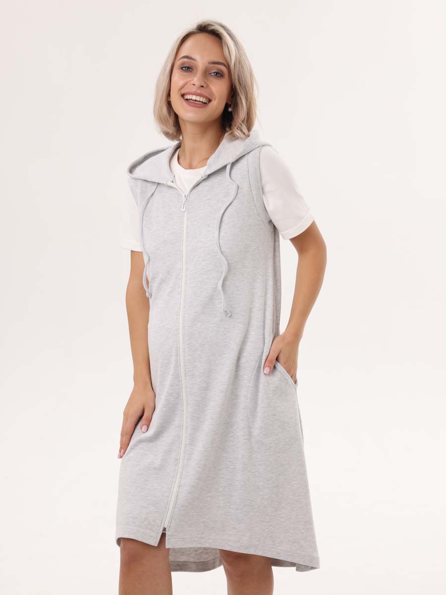  серый меланж/молочный