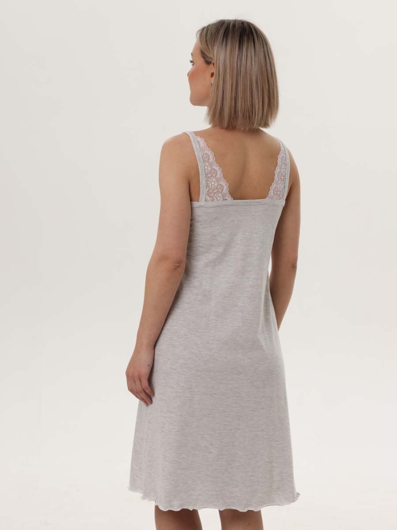  серый меланж/белый