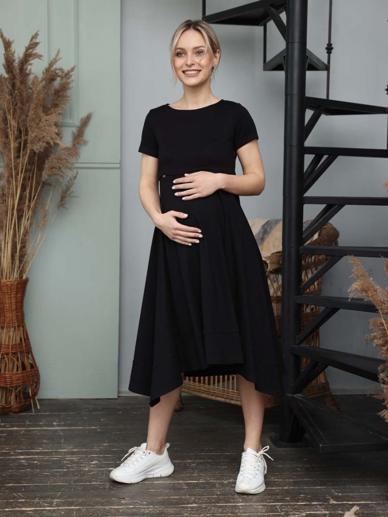 1-НМ 63709 Платье женское для беременных и кормящих женщин