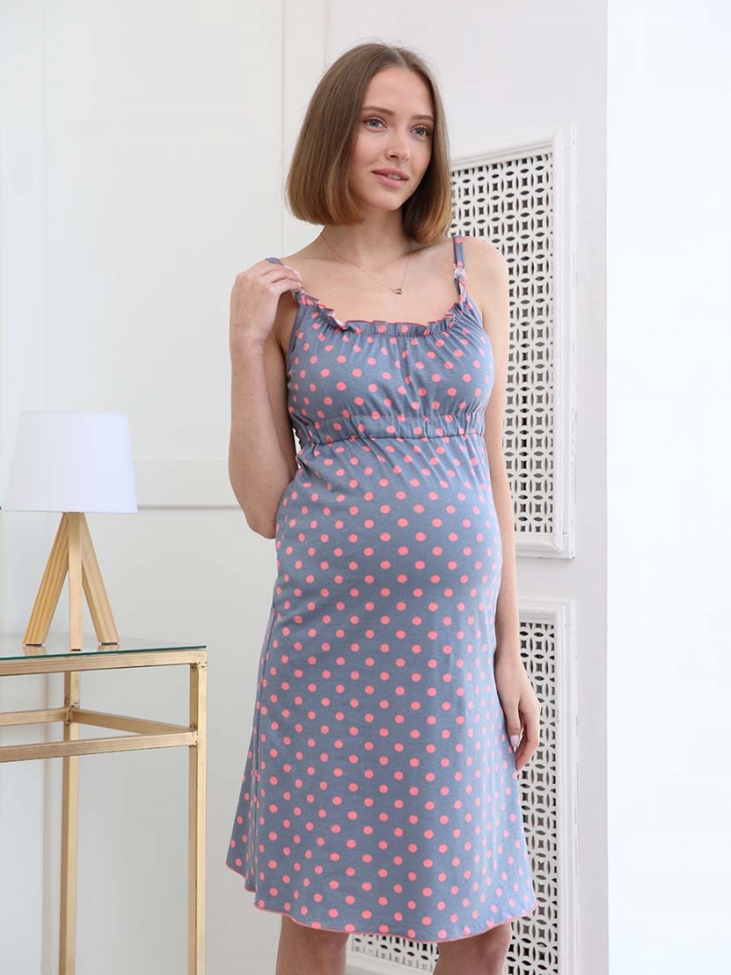  серый/коралловый