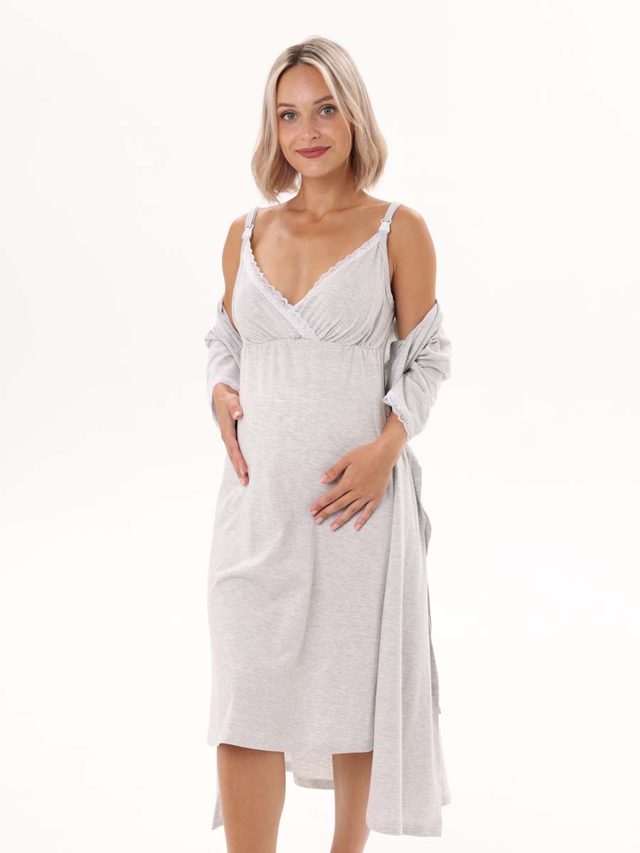  серебристый меланж/белый