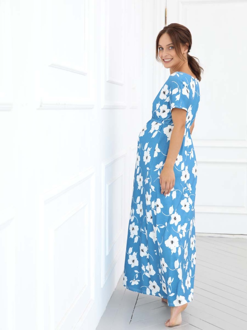  голубой/белый