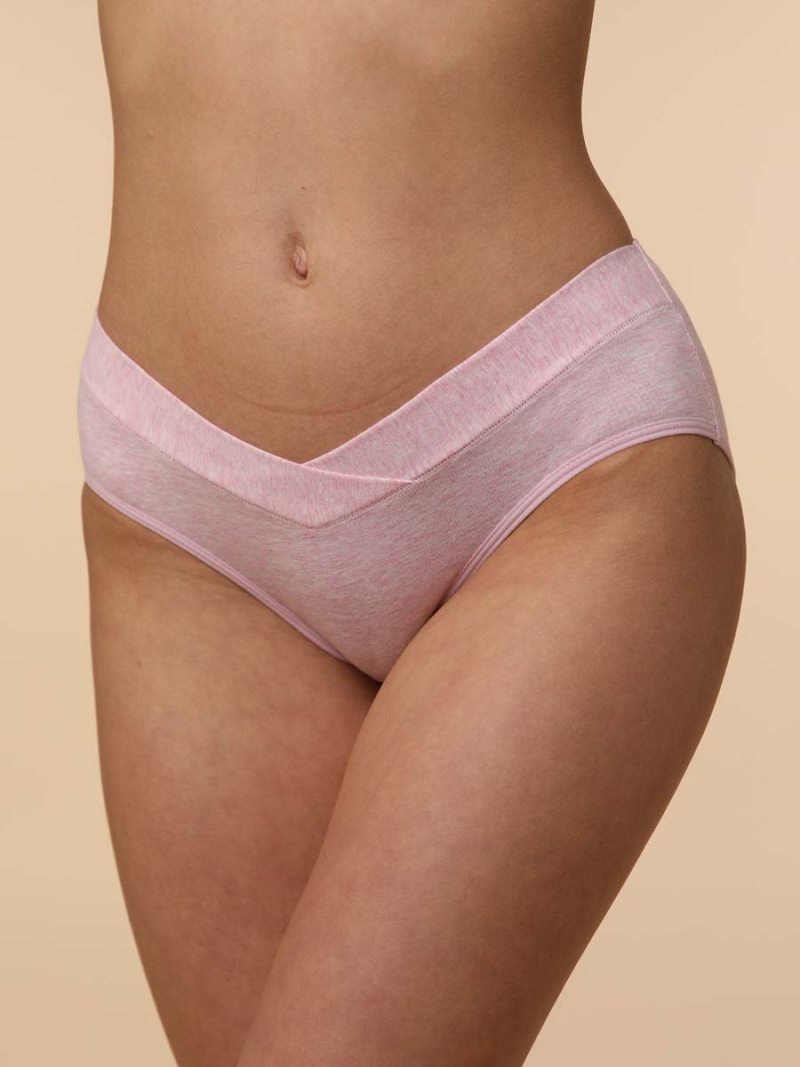  розовый меланж