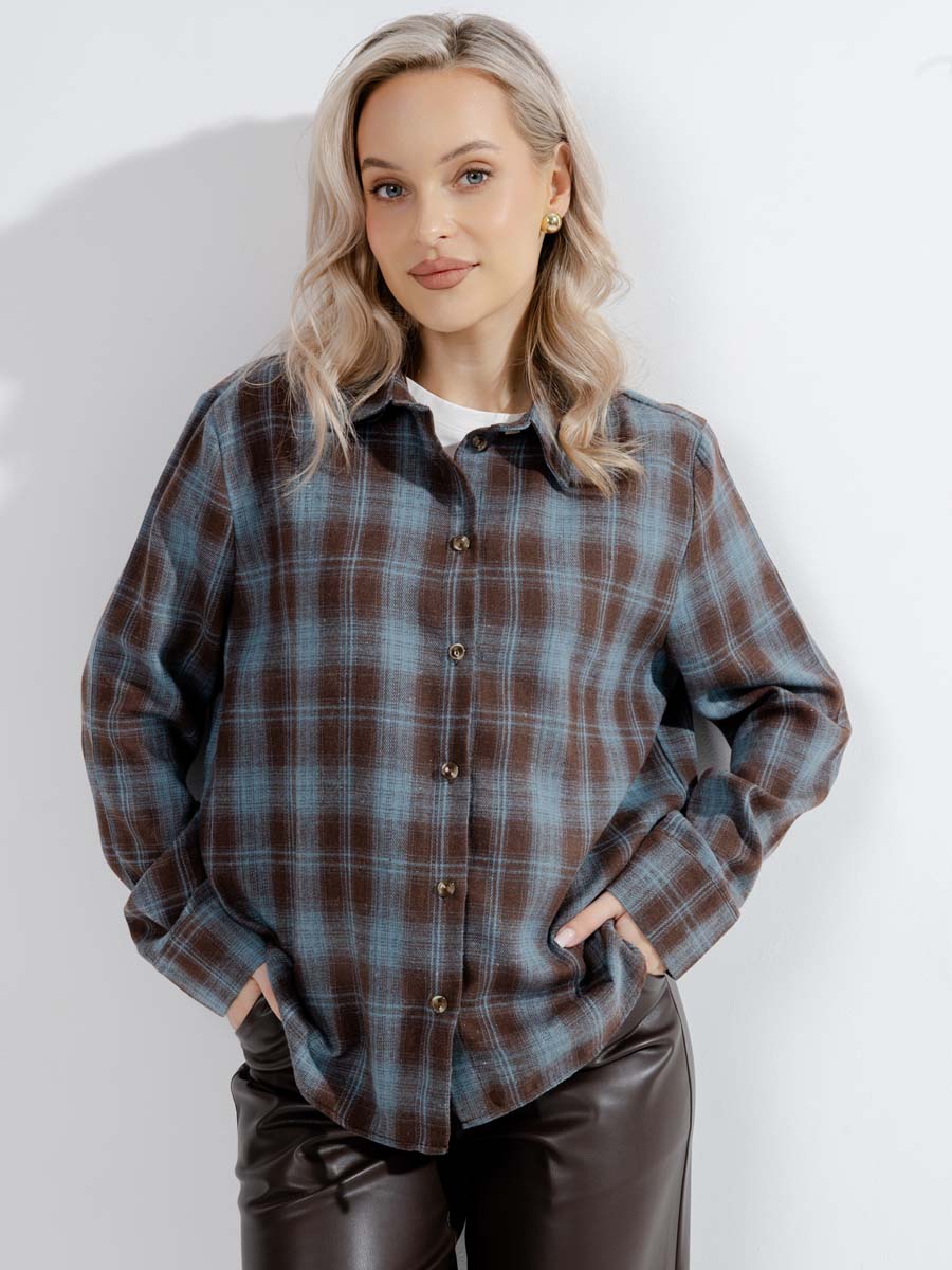  коричневый/аквамариновый