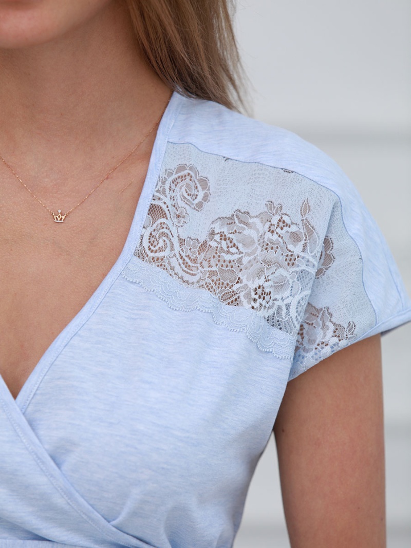  голубой меланж