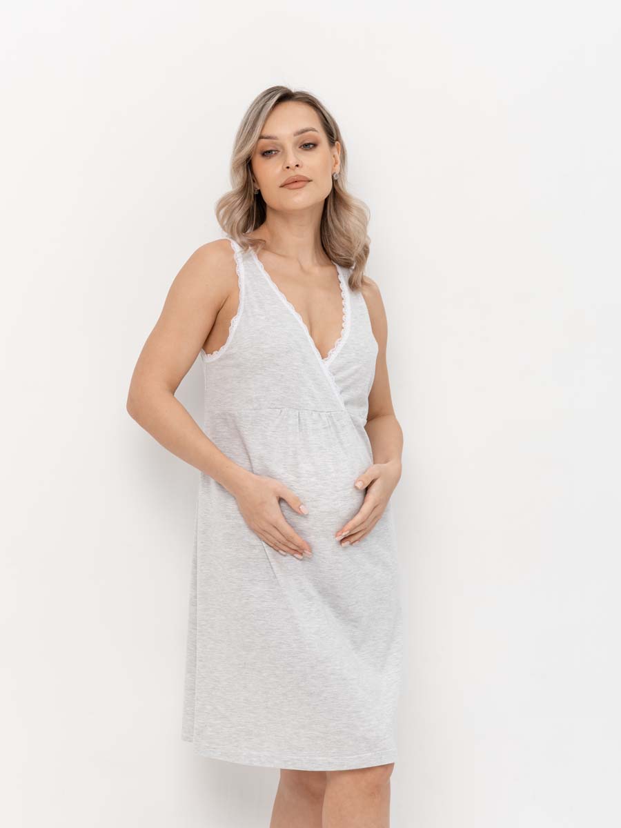  серебристый меланж/белый