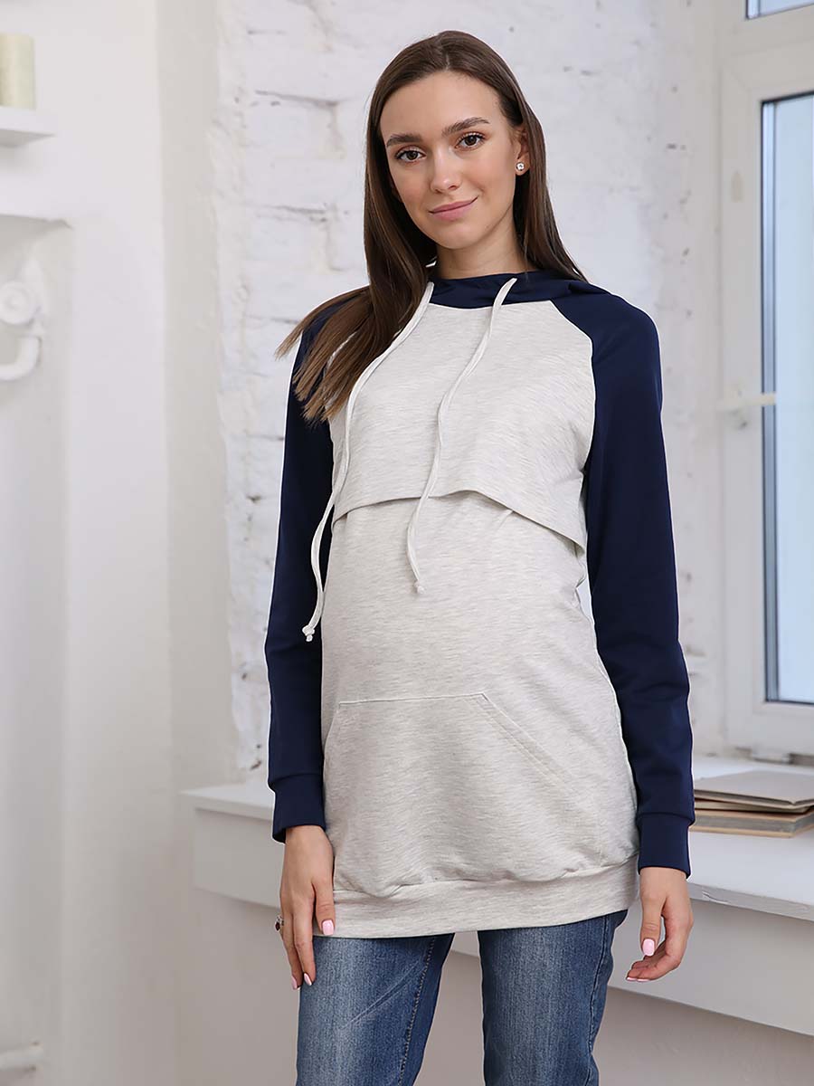  синий/серый меланж