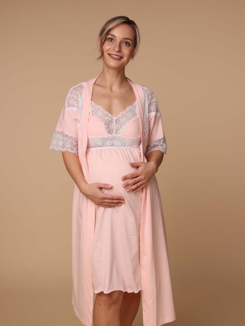  персиковый/белый