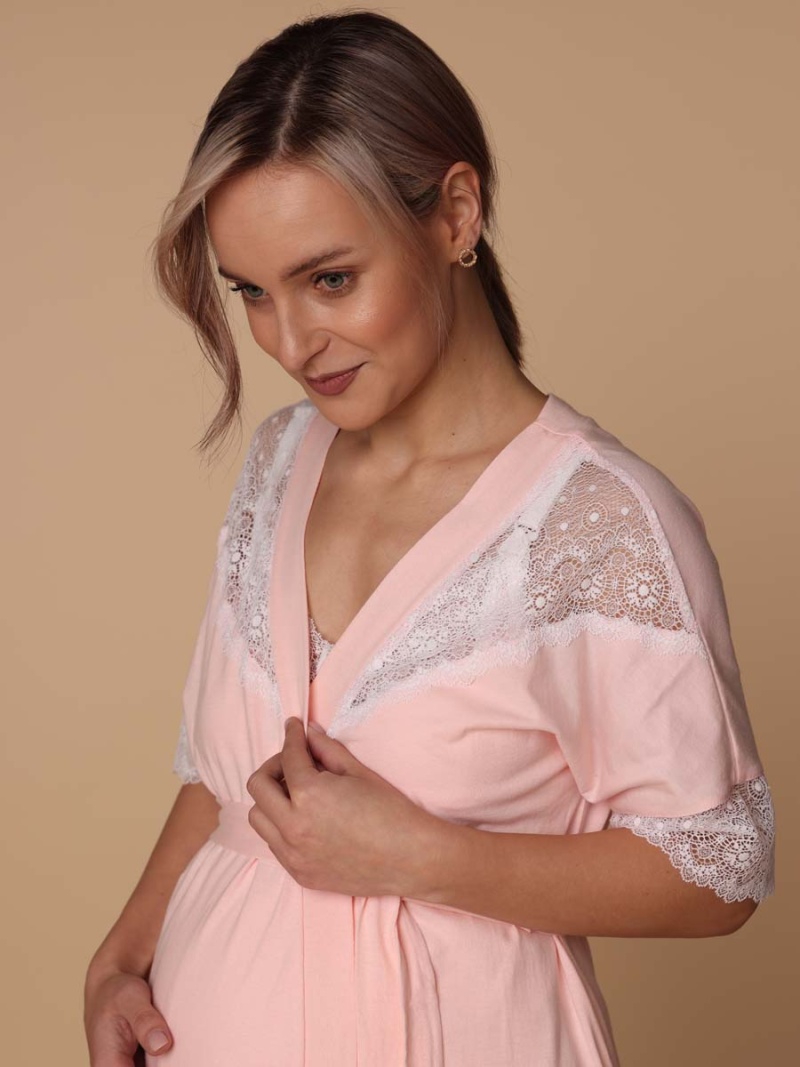  персиковый/белый