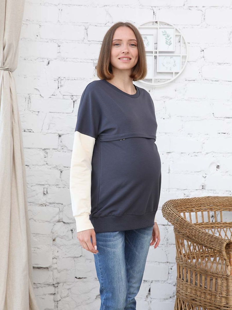 2-НМ 50214 Джемпер женский для беременных и кормящих женщин