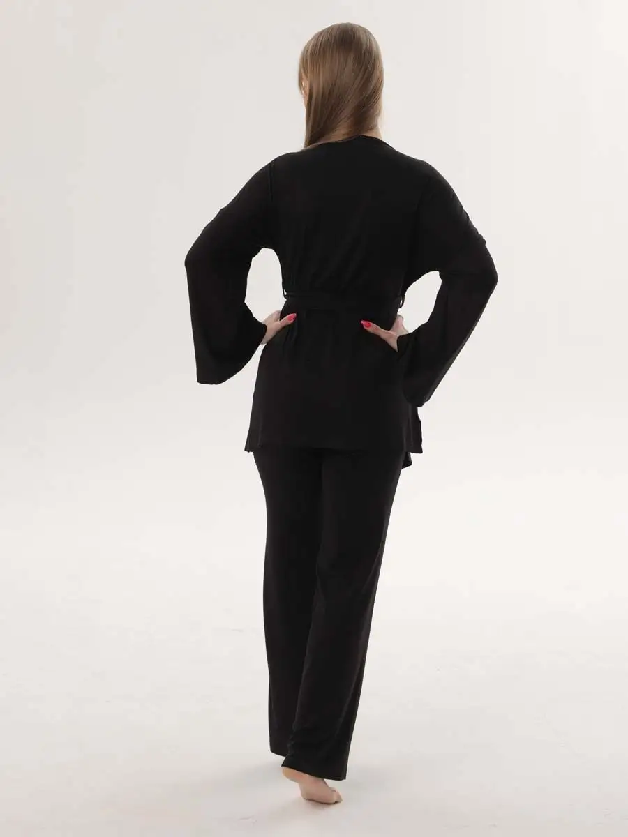 Кимоно домашний костюм черный