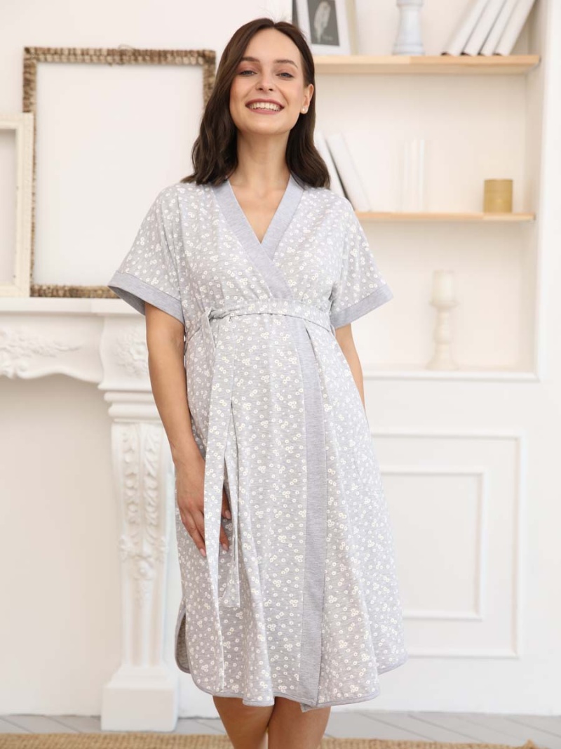  серый меланж/молочный