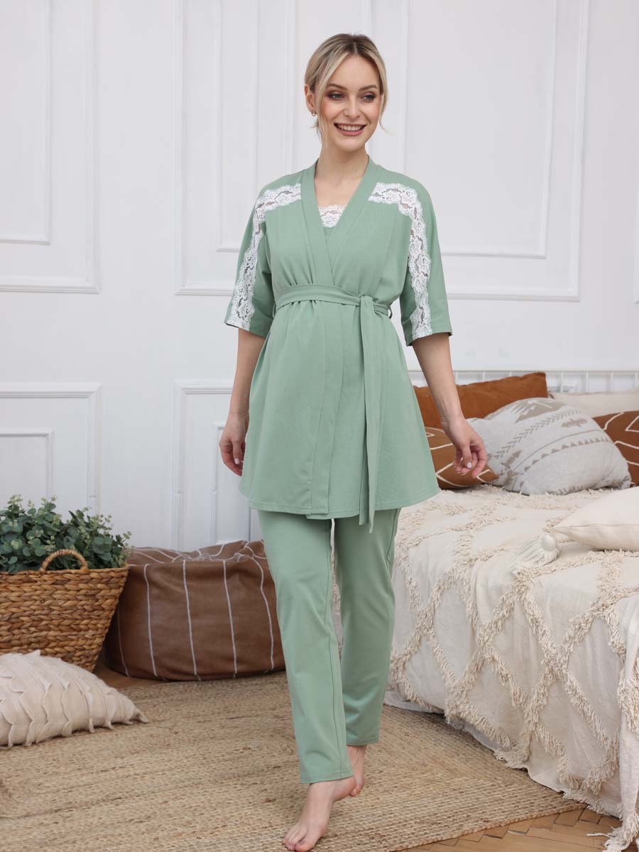  зеленый/молочный