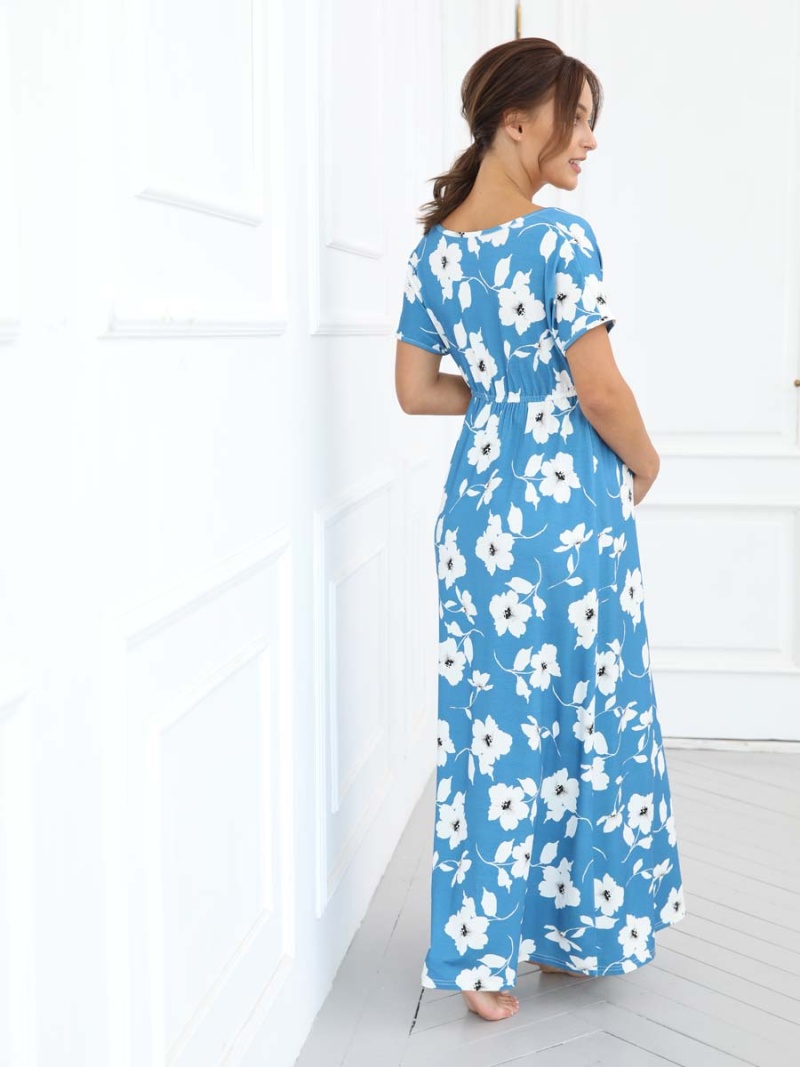  голубой/белый