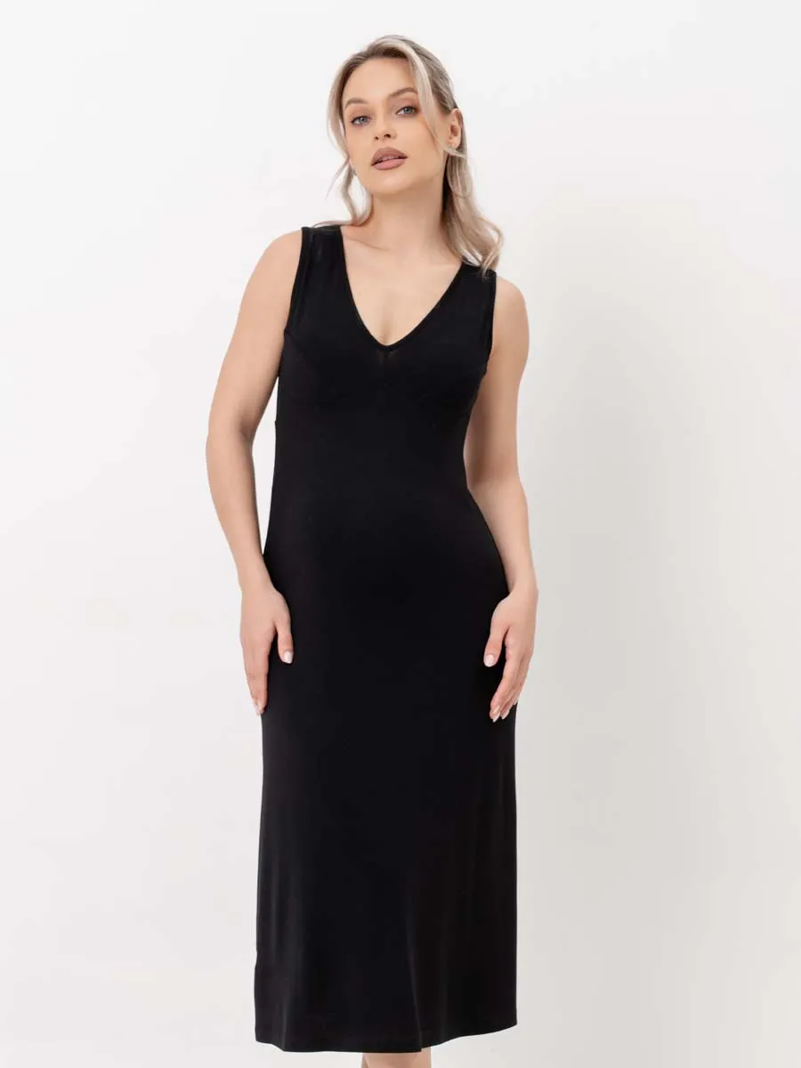 Ночная сорочка для беременных черный