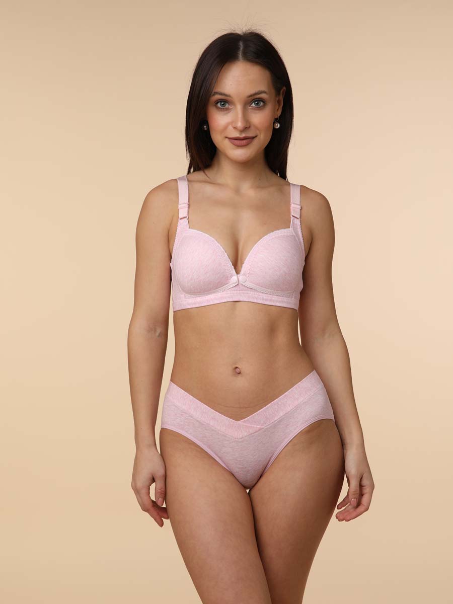  розовый меланж