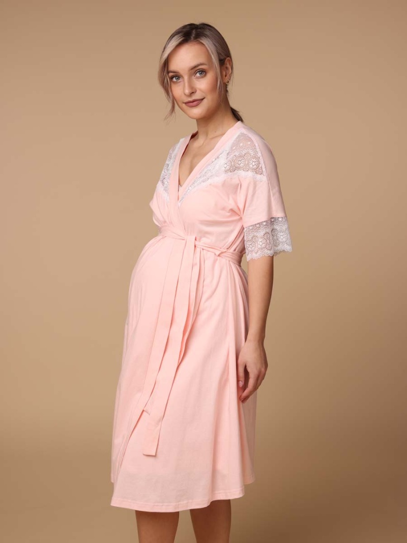  персиковый/белый