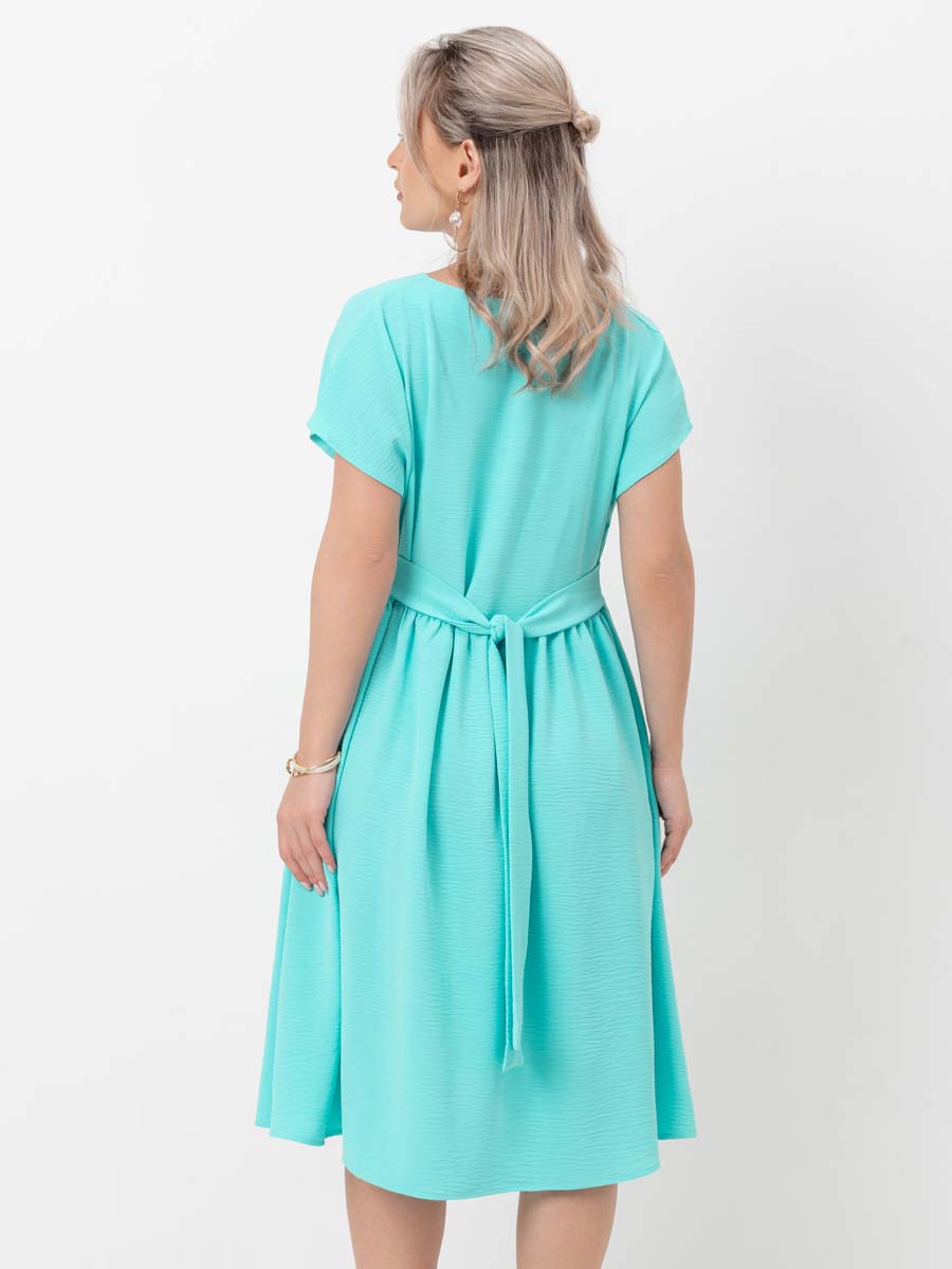 Платье летнее для беременных и кормящих 	бирюзовый