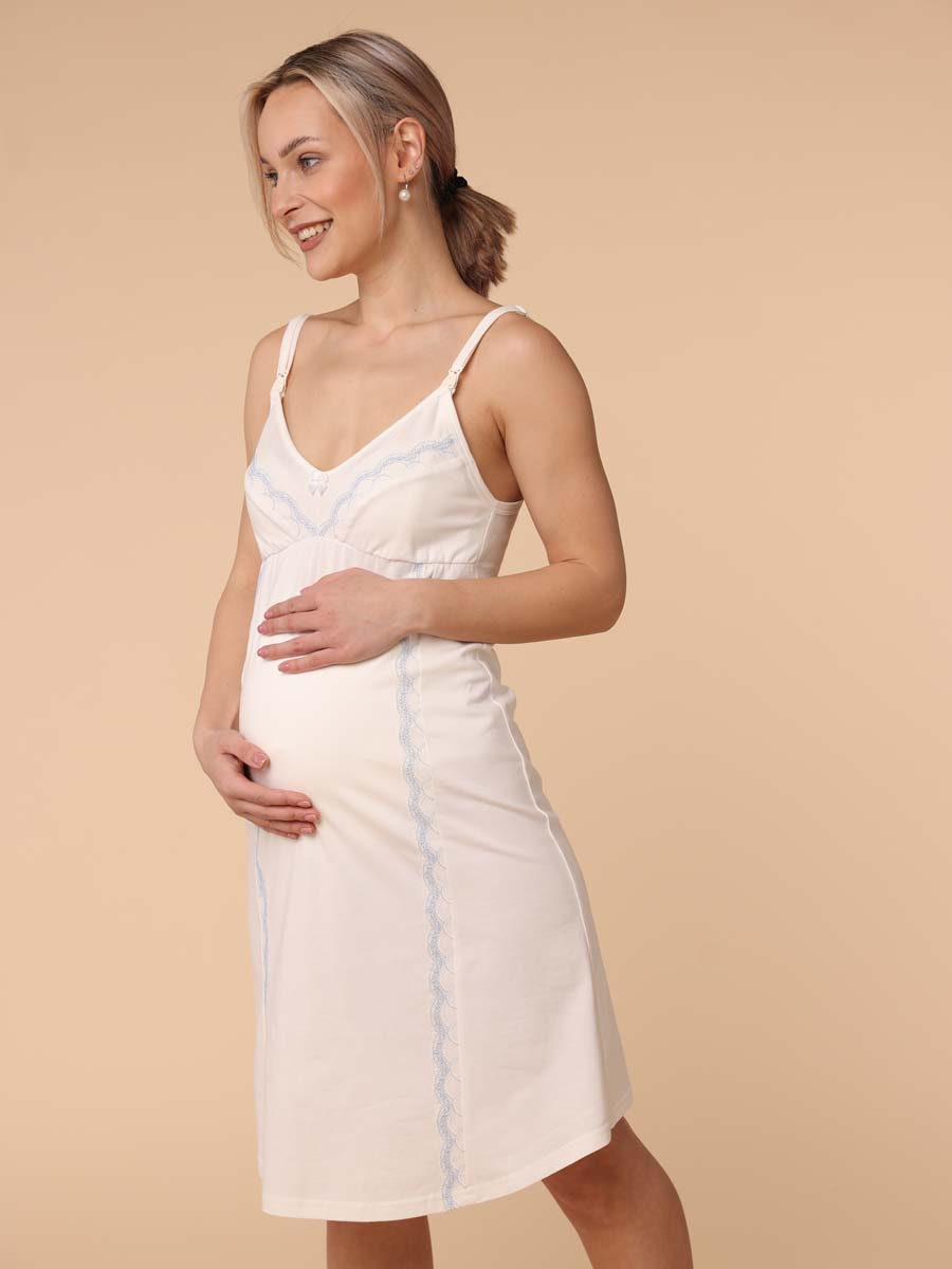  молочный/голубой