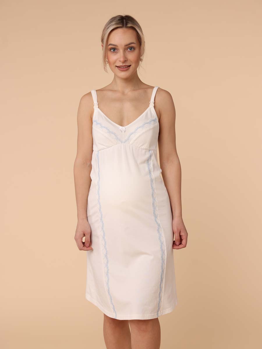  молочный/голубой